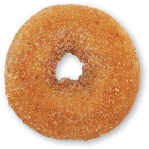 Sugar Coated Plain Donut Black Background PNG image