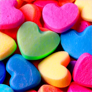 Sugar-free Candy Hearts PNG 06212024 PNG