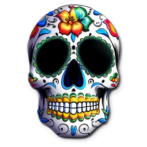 Sugar Skull Decoration PNG B