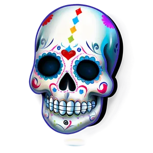 Sugar Skull Decoration PNG C