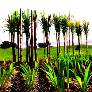 Sugarcane Plantation View Png 53 PNG image