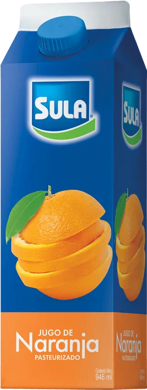 Sula Orange Juice Carton Packaging PNG