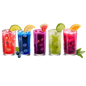 Summer Aguas Frescas Selection Png 06122024 PNG image