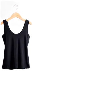 Summer Black Tank Top PNG Dyg
