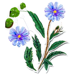 Summer Boho Flowers PNG Ktd62 PNG