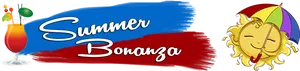 Summer Bonanza Event Banner PNG image