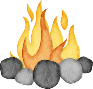 Summer Campfire Clipart PNG image