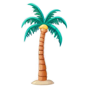 Summer Cartoon Palm Tree Png Ufe PNG image