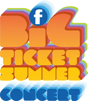 Summer Concert Ticket Facebook Promotion PNG