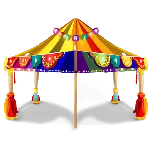 Summer Festival Carnival Tent PNG Iqe