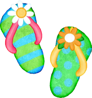 Summer Flip Flops Clipart PNG image