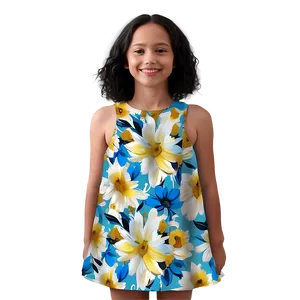 Summer Floral Dress PNG 11