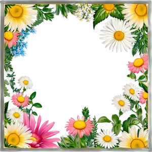 Summer Flower Frame PNG 05252024 PNG