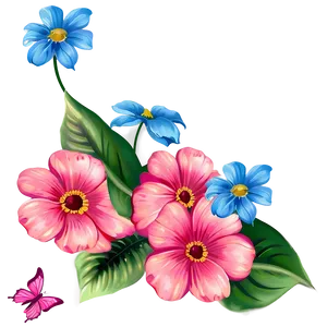 Summer Flower Transparent Art Png 05252024 PNG image