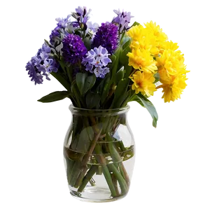 Summer Flowers Vase PNG 12