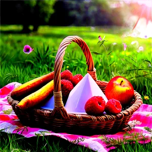 Summer Meadow Picnic PNG 05212024