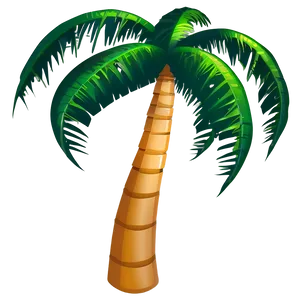 Summer Palm Tree Emoji Png 06272024 PNG image