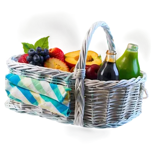Summer Picnic Basket PNG 06122024