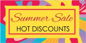 Summer Sale Hot Discounts Banner