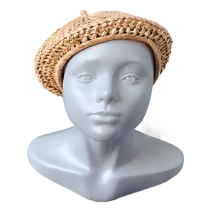 Summer Straw Beret PNG Bmr77 PNG