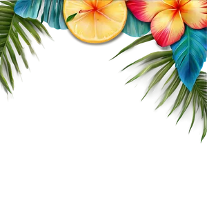 Summer Tropical Border Png 43 PNG image