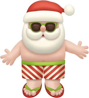 Summer Vacation Santa Claus
