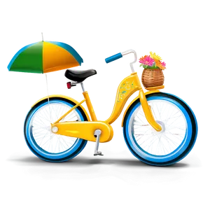 Summer Vibes Bicycle PNG Pgl39 PNG