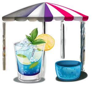 Summer Vibes Cocktail PNG Dkx2 PNG