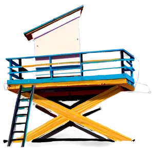 Summer Vibes Lifeguard Tower Png 06252024 PNG image