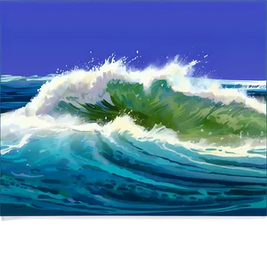 Summer Vibes Ocean Wave PNG 17