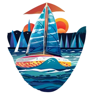 Summer Vibes Sailing Boat Png Gtj45 PNG image