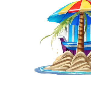 Summer Vibes Sand Castle PNG Qin80 PNG