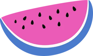Summer Watermelon Slice Clipart PNG image