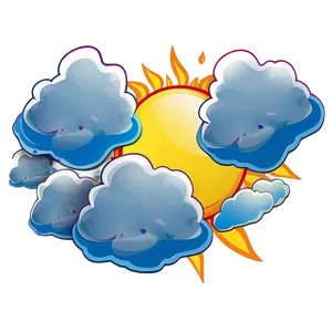 Sun And Clouds Graphic Png 39 PNG image