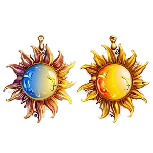 Sun Charms PNG 31