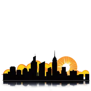 Sun Flare Cityscape PNG 06122024 PNG