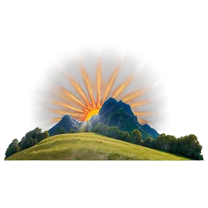 Sun Flare Landscape PNG Rul87 PNG