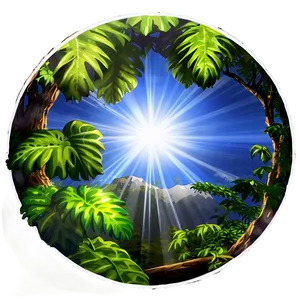 Sun Flare Nature Scene PNG 15 PNG