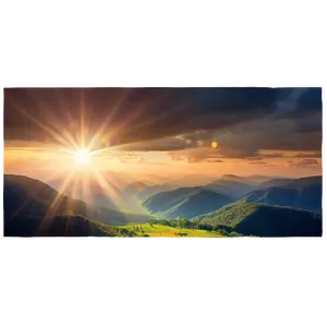Sun Flare Scenic View PNG Qlu7 PNG