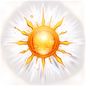 Sun Flare Serene PNG Vcx