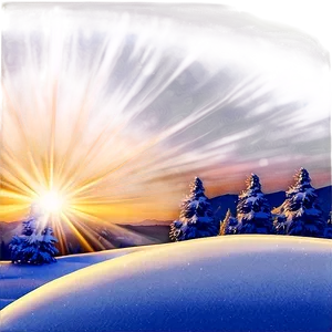 Sun Flare Winter Scene PNG 93 PNG