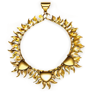 Sun Gold Necklace PNG 42 PNG