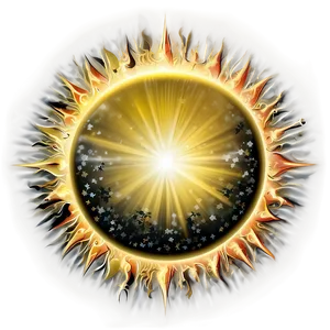 "sun Halo: Mystical PNG Design" Cwk23