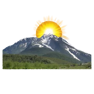 "sun Over Mountains: Scenic PNG" Dde52