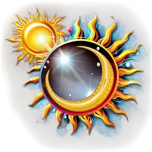 Sun Reflection Illustration Png 06262024 PNG image