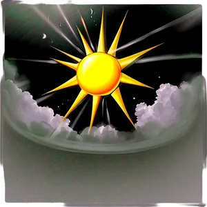 Sun Reflection Illustration Png 06262024 PNG image