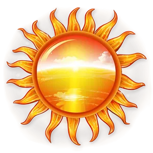 Sun Reflection Illustration Png 06262024 PNG image