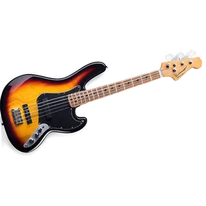 Sunburst Bass Guitar PNG 06202024
