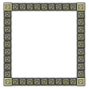 Sunburst Decorative Frame Pattern