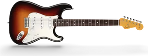 Sunburst Electric Guitar Fender Stratocaster PNG image